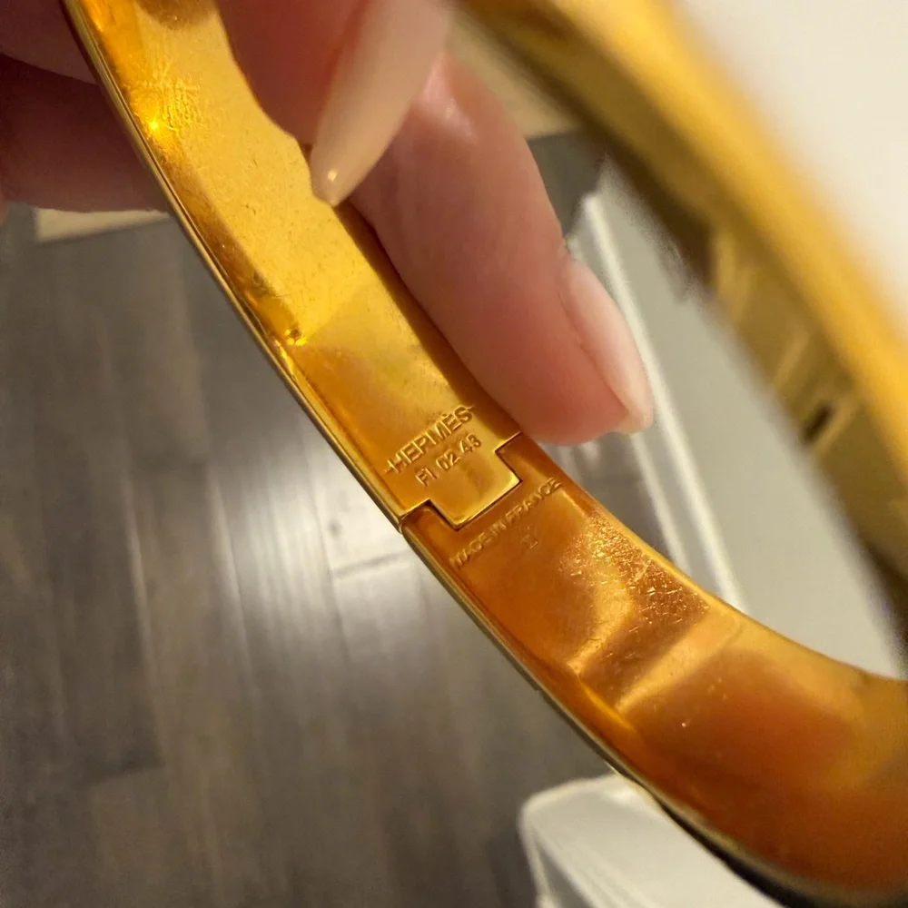 Hermes white clic h bracelet - Picture 3 of 3